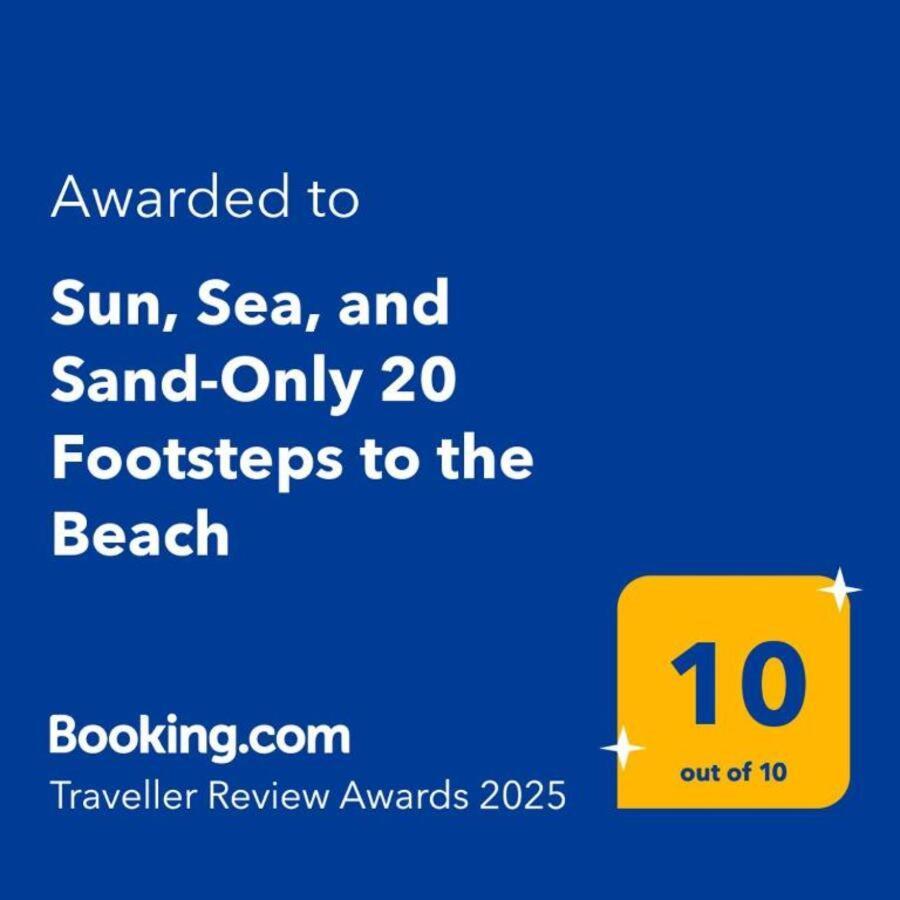 Sun, Sea, And Sand-Only 20 Footsteps To The Beach Corinth Dış mekan fotoğraf